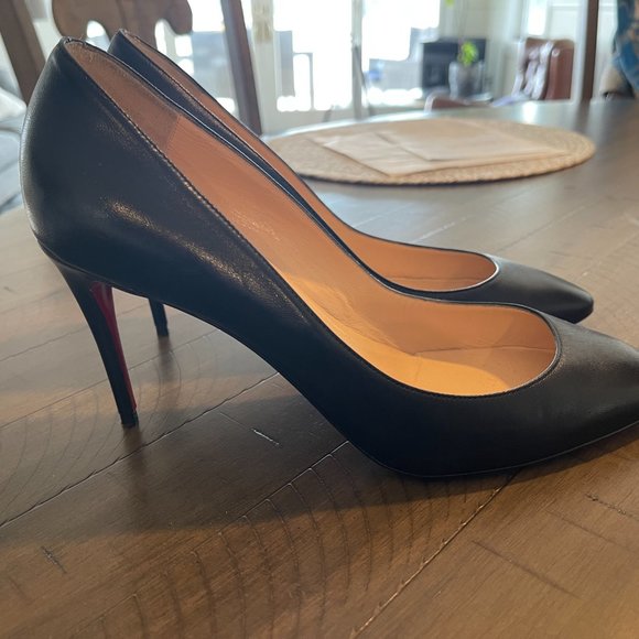 Christian Louboutin Eloise 85 Nappa Shiny Black Size 40 - Excellent Condition - Picture 2 of 10